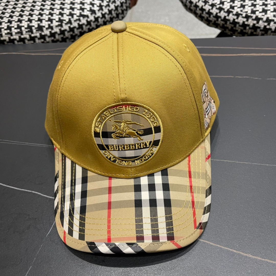 【巴宝莉burberry】🌸2025官网同步上线🎊 韩版新款英伦风定制款11原单品质 男女通用棒球帽 提