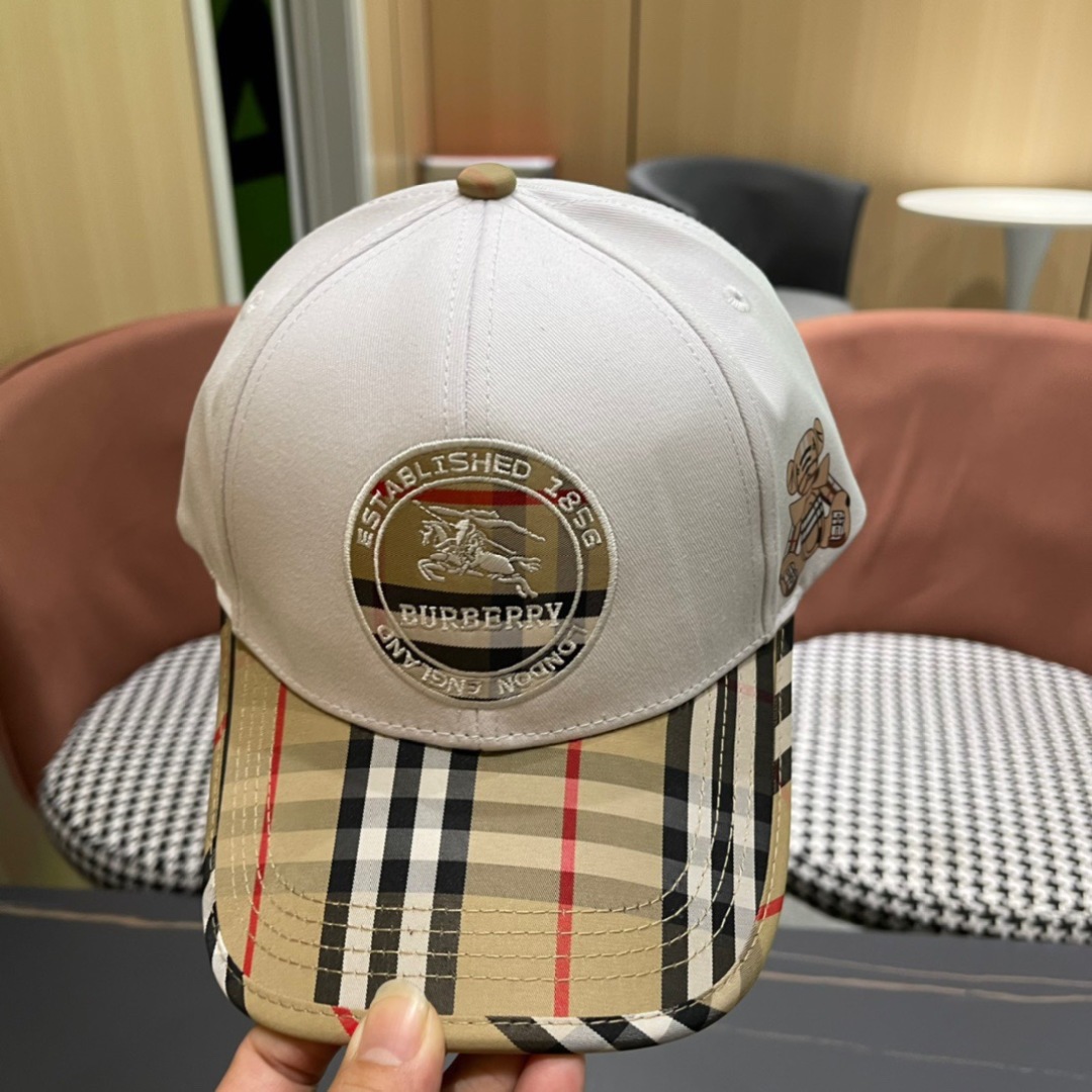 【巴宝莉burberry】🌸2025官网同步上线🎊 韩版新款英伦风定制款11原单品质 男女通用棒球帽 提