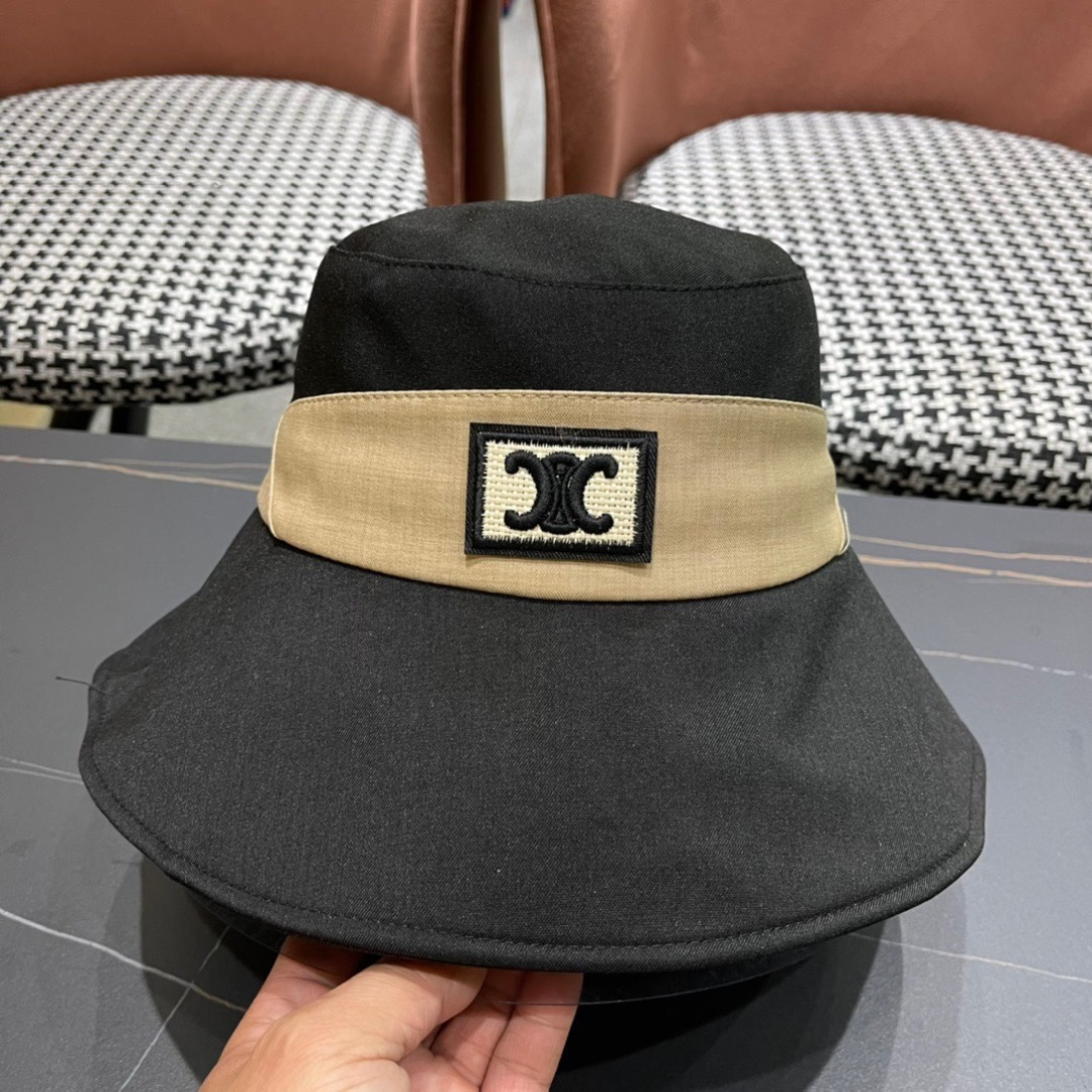  赛琳 CELINE2025新款拼色小桶帽渔夫帽～简约大气
🔅独特拼接设计 夏季新品～