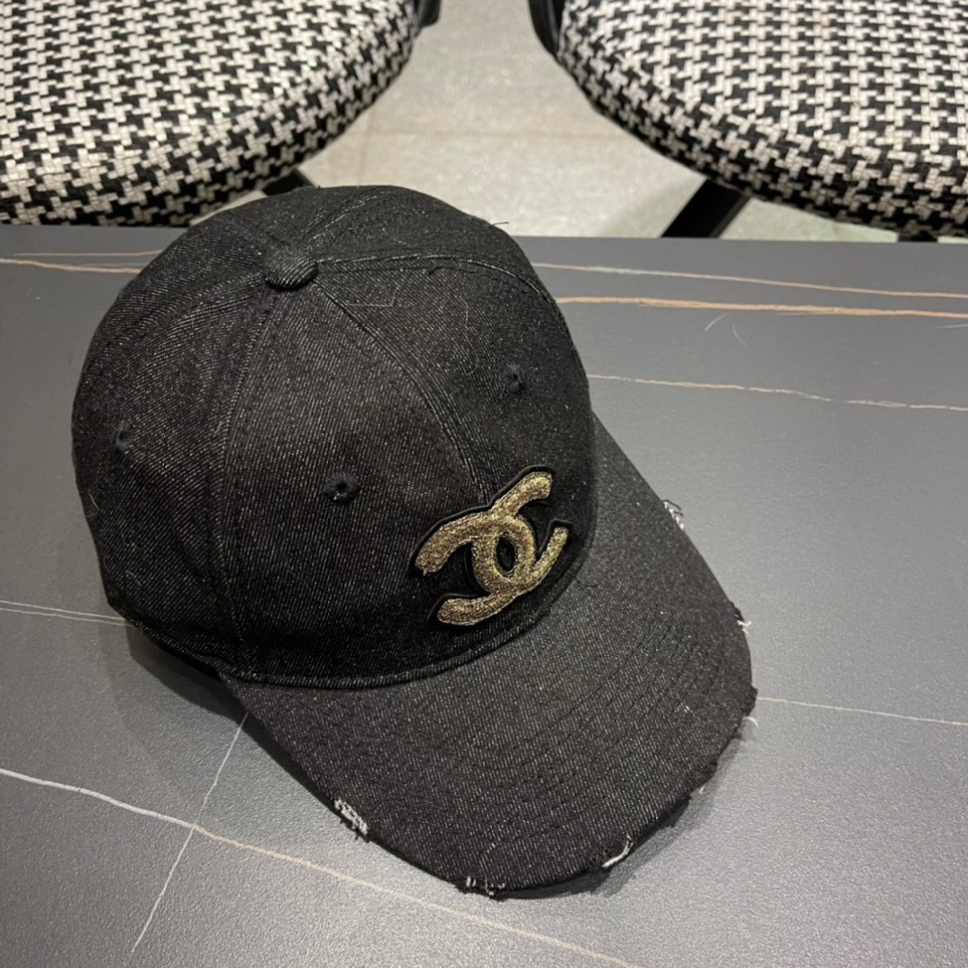  香奈儿CHANEL 2025牛仔新品棒球帽，经典简约，时尚休闲设计 跑量新品