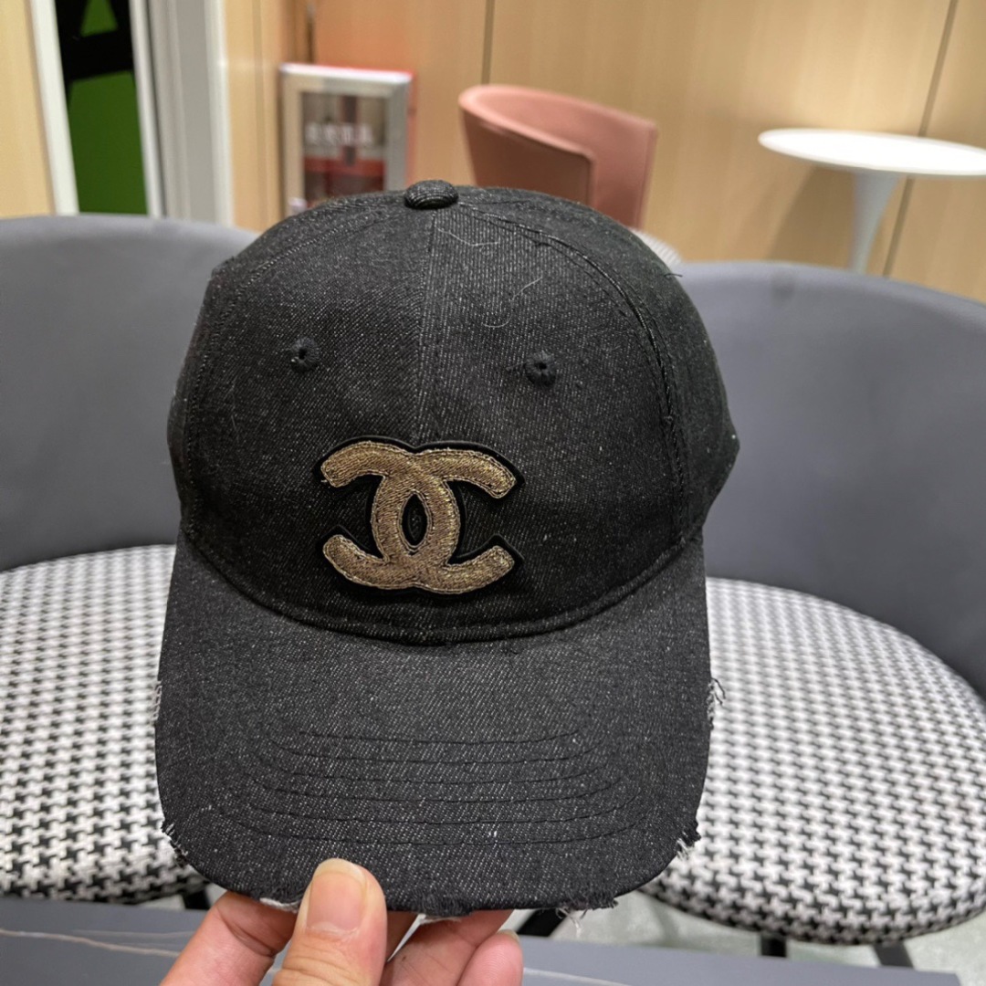  香奈儿CHANEL 2025牛仔新品棒球帽，经典简约，时尚休闲设计 跑量新品