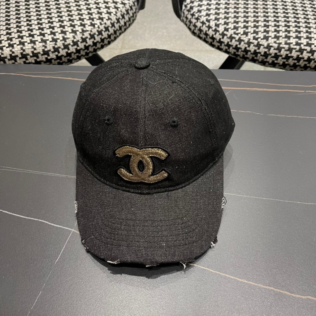  香奈儿CHANEL 2025牛仔新品棒球帽，经典简约，时尚休闲设计 跑量新品