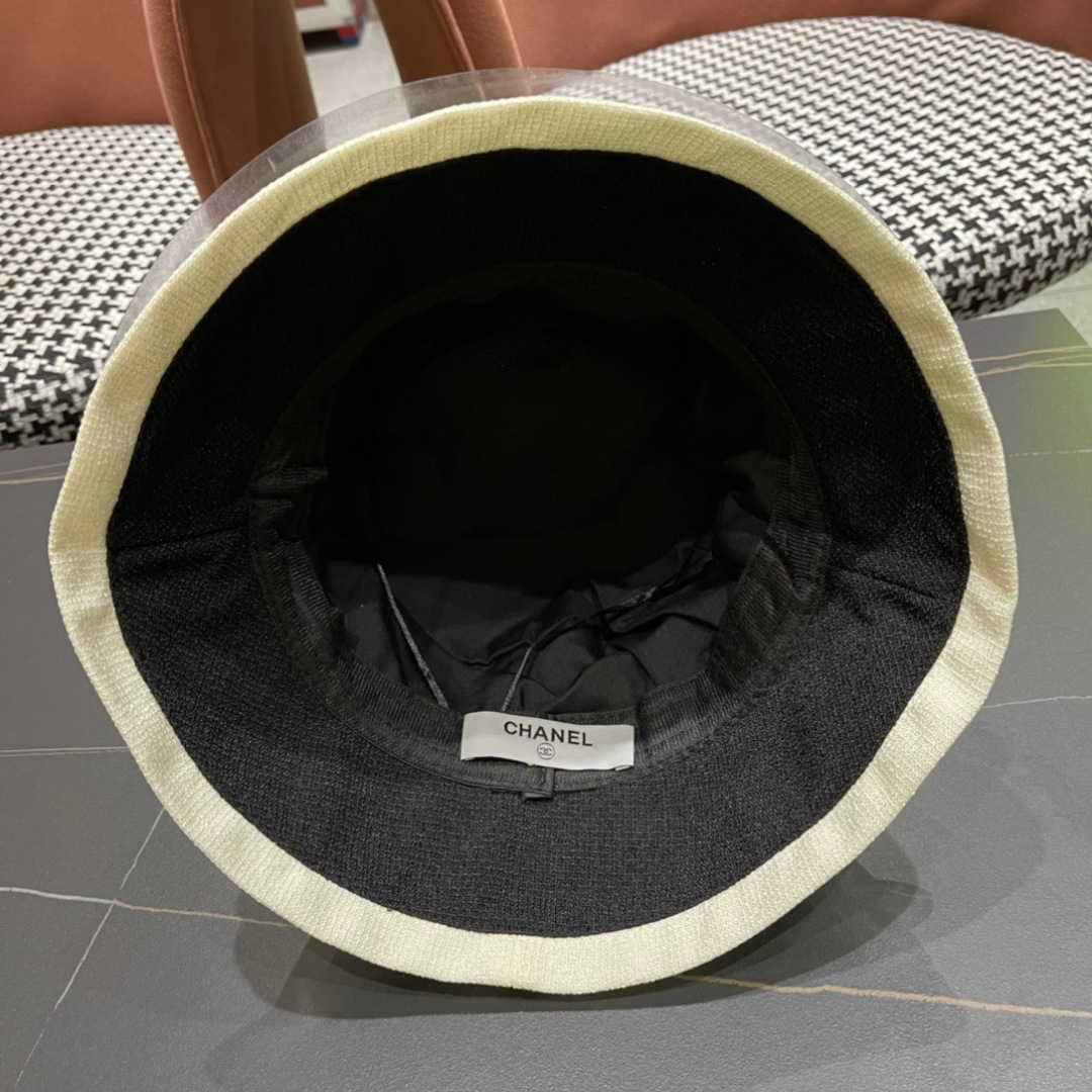  香奈儿CHANEL 春夏新品蝴蝶兰渔夫帽，logo小香经典简约，时尚休闲设计 跑量新品
