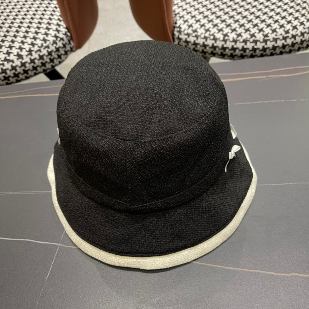  香奈儿CHANEL 春夏新品蝴蝶兰渔夫帽，logo小香经典简约，时尚休闲设计 跑量新品