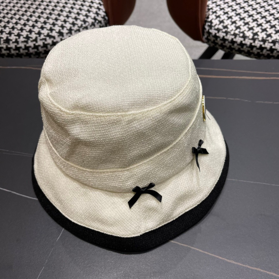  香奈儿CHANEL 春夏新品蝴蝶兰渔夫帽，logo小香经典简约，时尚休闲设计 跑量新品