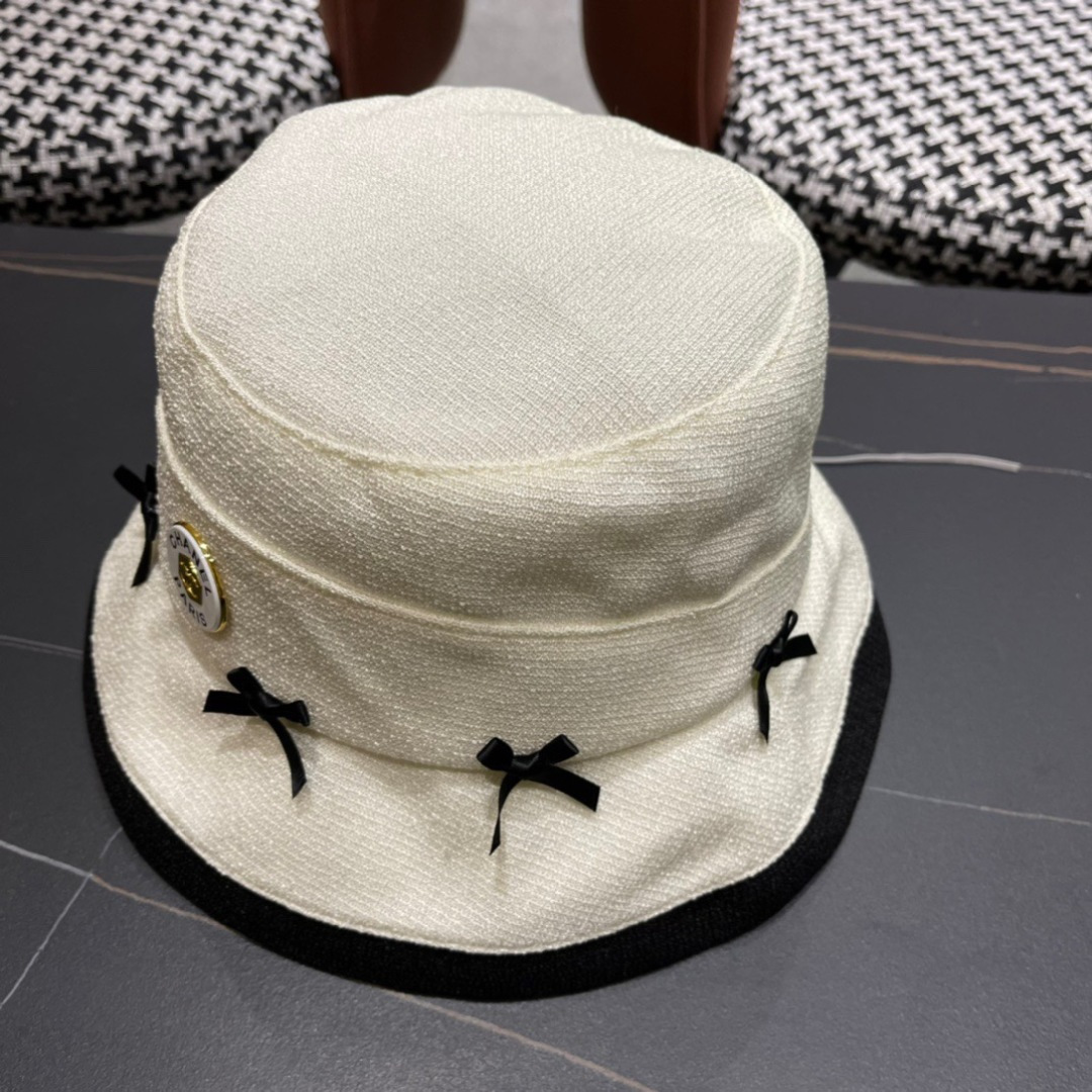  香奈儿CHANEL 春夏新品蝴蝶兰渔夫帽，logo小香经典简约，时尚休闲设计 跑量新品