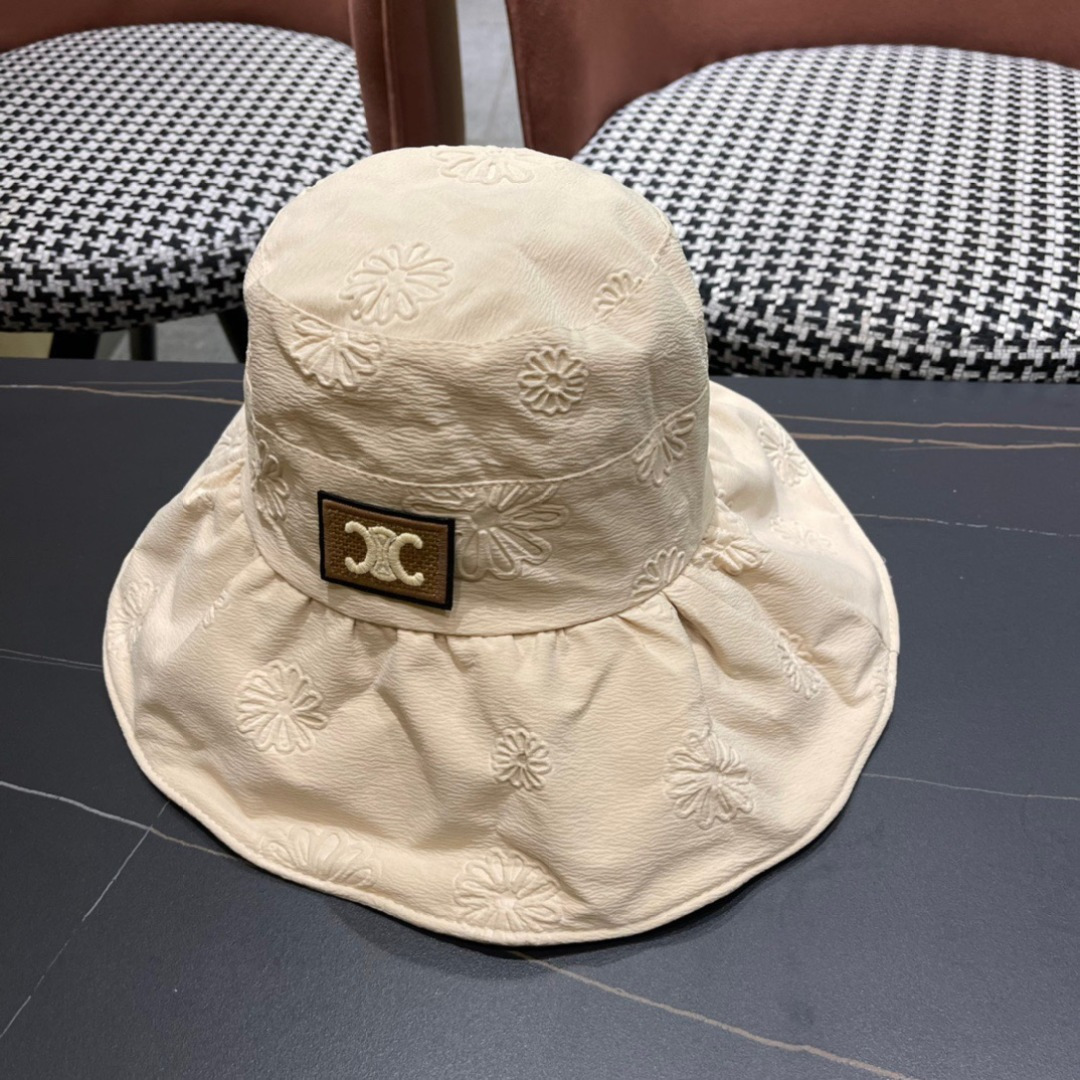  CELINE2025赛琳新款渔夫帽女春夏季遮阳帽韩版太阳帽 