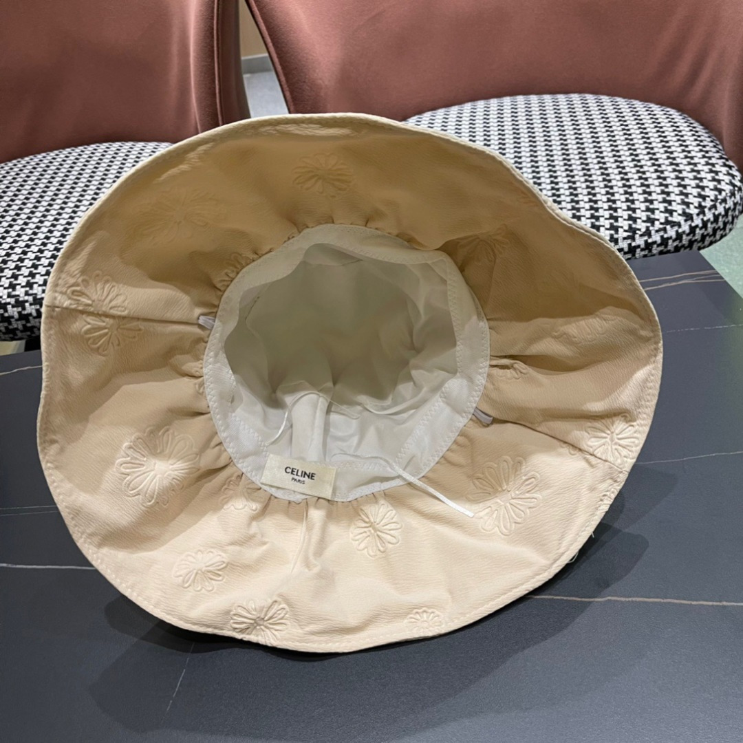 CELINE2025赛琳新款渔夫帽女春夏季遮阳帽韩版太阳帽 