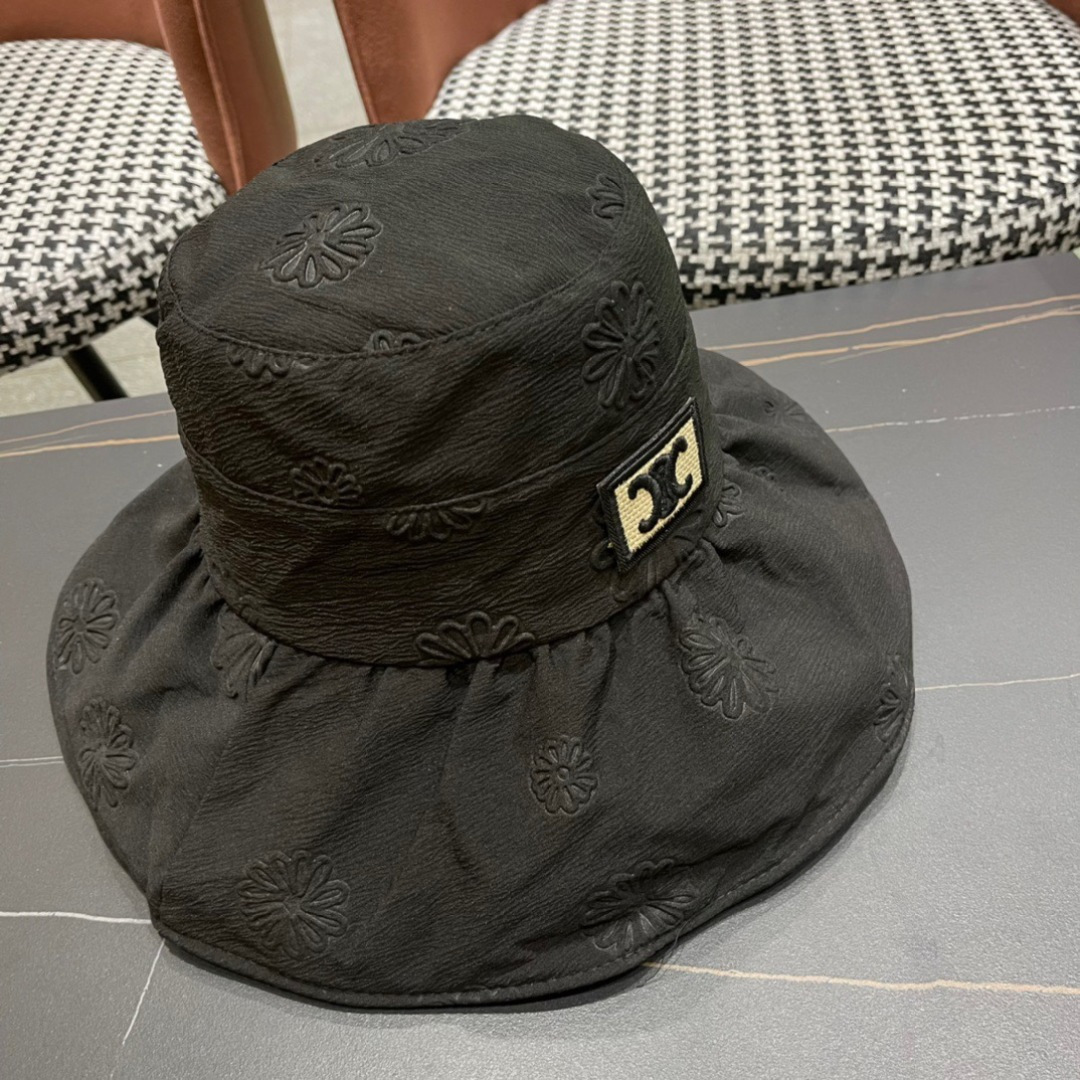  CELINE2025赛琳新款渔夫帽女春夏季遮阳帽韩版太阳帽 