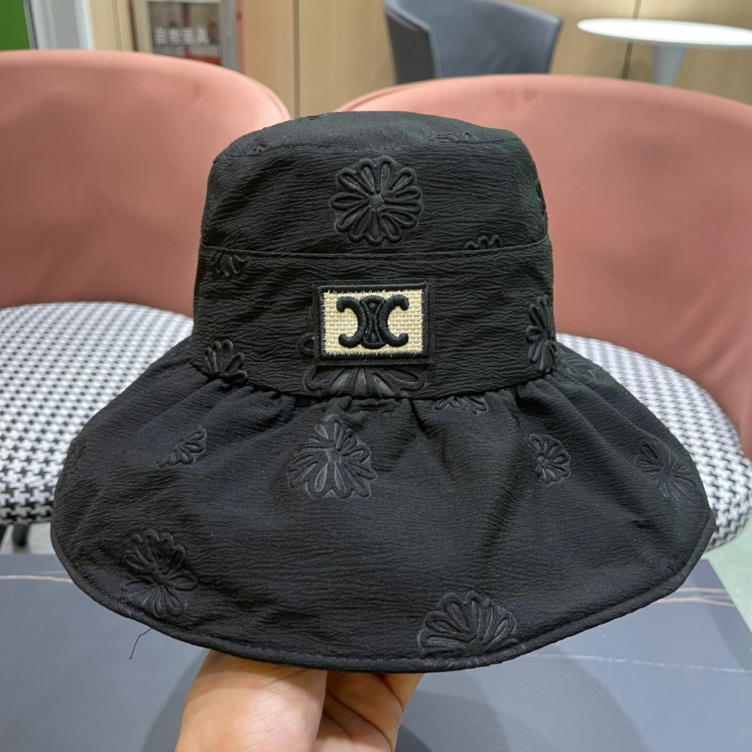  CELINE2025赛琳新款渔夫帽女春夏季遮阳帽韩版太阳帽 