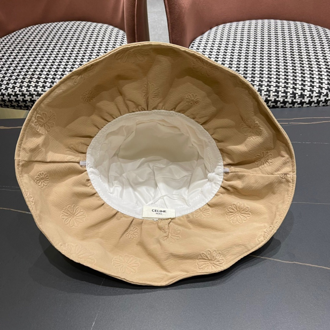  CELINE2025赛琳新款渔夫帽女春夏季遮阳帽韩版太阳帽 