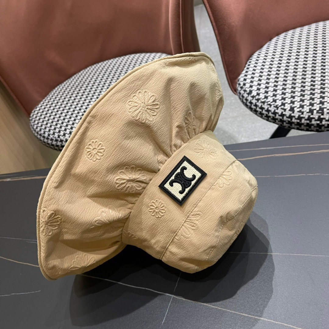  CELINE2025赛琳新款渔夫帽女春夏季遮阳帽韩版太阳帽 