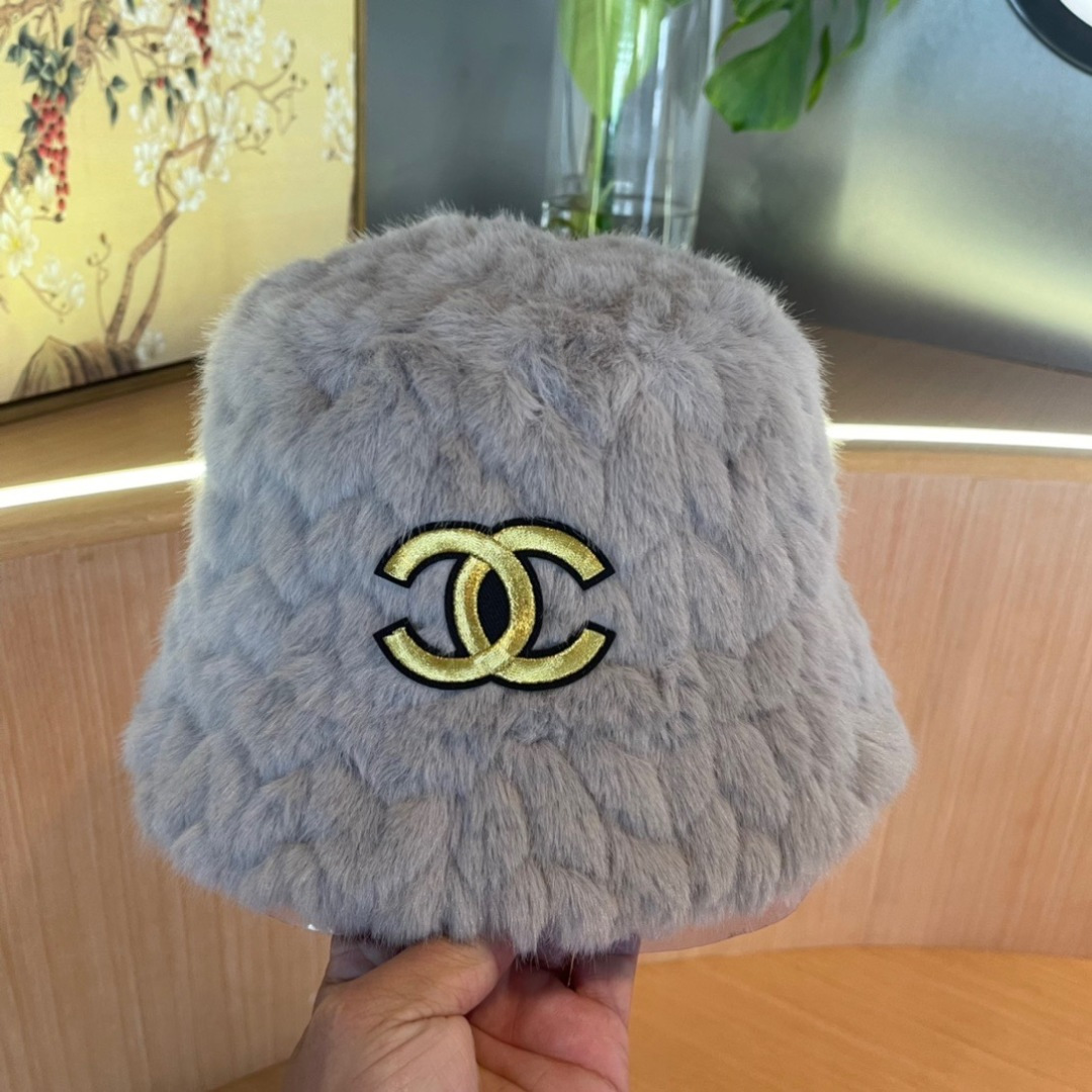 Chanel香奈儿 2024秋冬款渔夫帽毛绒保暖韩版百搭显脸小