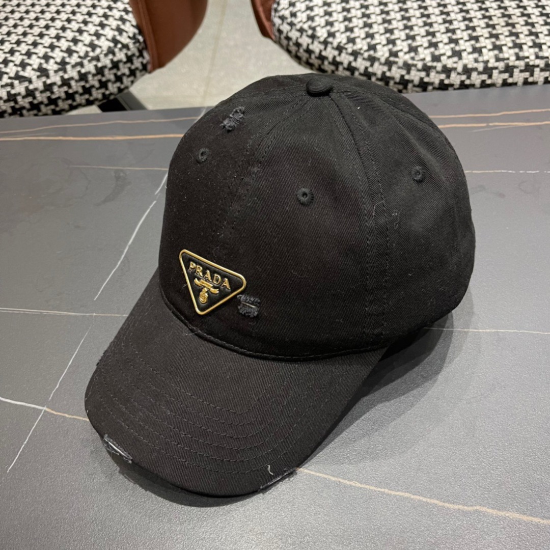 💛【普拉达】春夏2025新款棒球帽，新款出货超好搭配，赶紧入手！