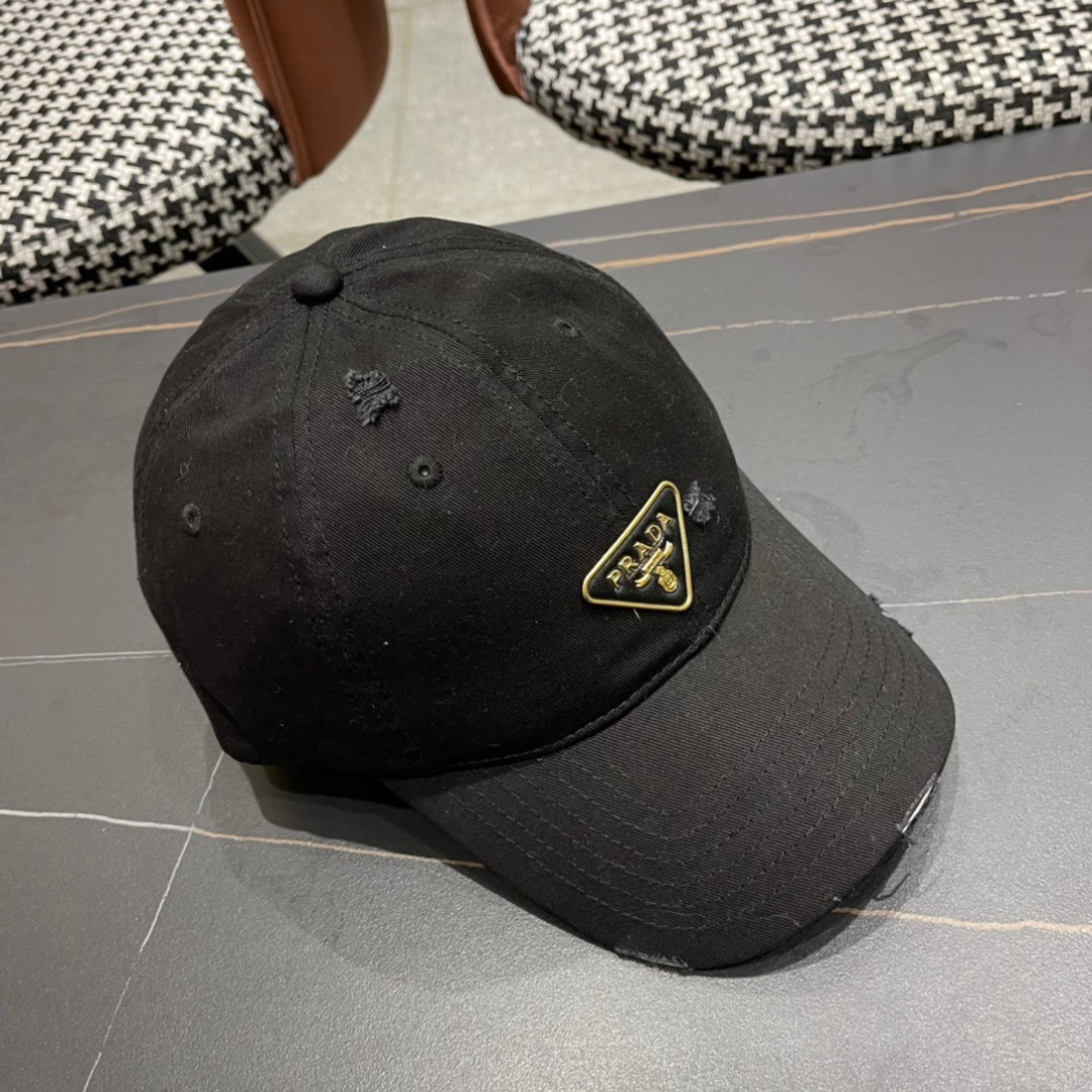 💛【普拉达】春夏2025新款棒球帽，新款出货超好搭配，赶紧入手！