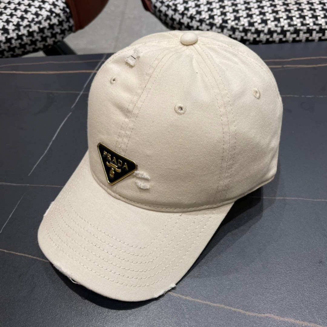 💛【普拉达】春夏2025新款棒球帽，新款出货超好搭配，赶紧入手！