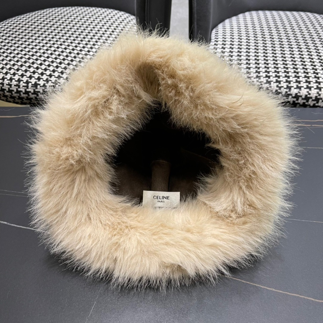 CELINE赛琳 简约秋冬款毛绒绒渔夫帽🧢日韩风格，随便搭配都超好看！出门旅游，绝对要入手的一款