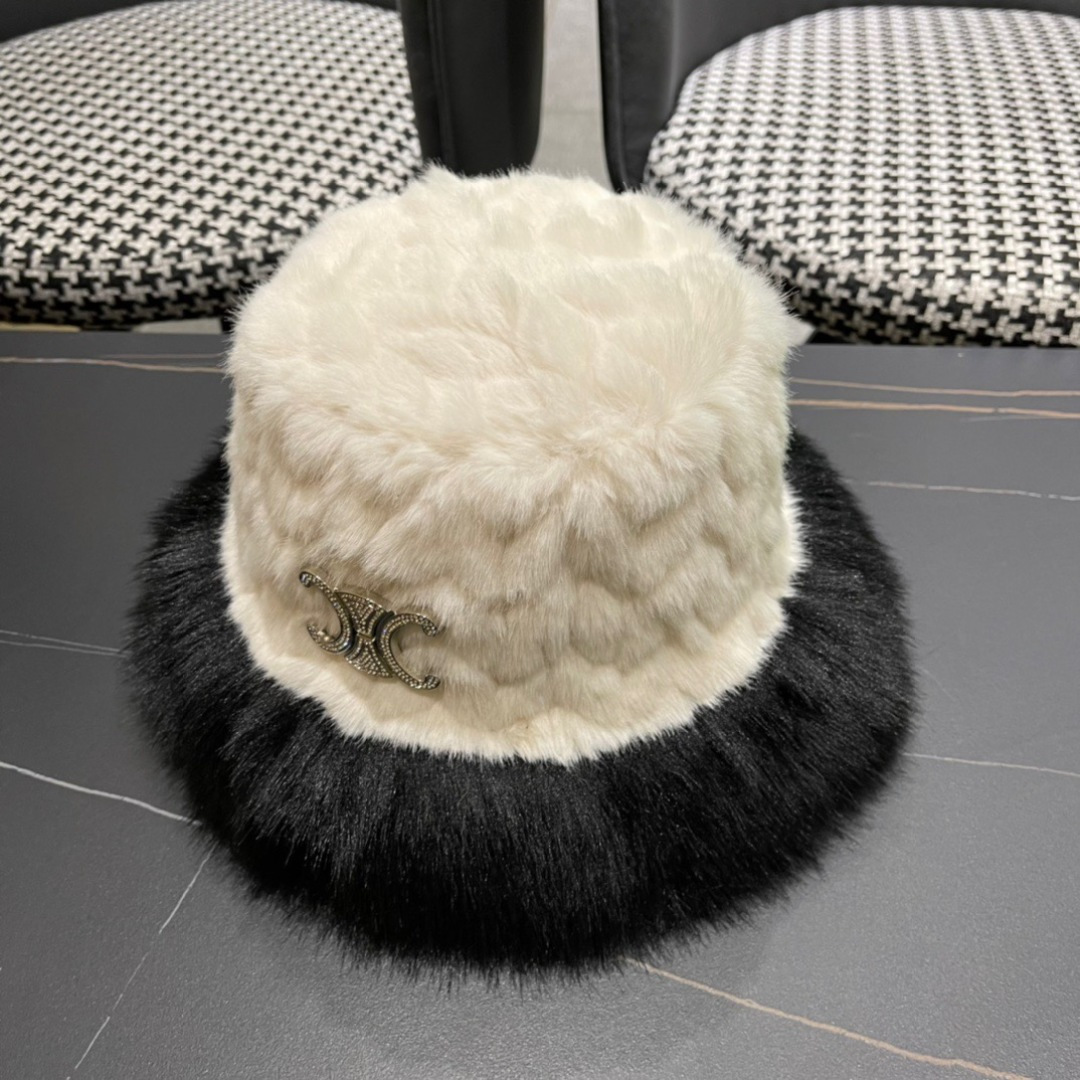 CELINE赛琳 简约秋冬款毛绒绒渔夫帽🧢日韩风格，随便搭配都超好看！出门旅游，绝对要入手的一款