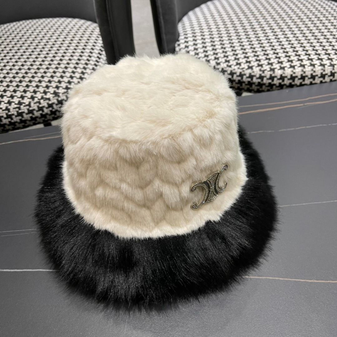 CELINE赛琳 简约秋冬款毛绒绒渔夫帽🧢日韩风格，随便搭配都超好看！出门旅游，绝对要入手的一款