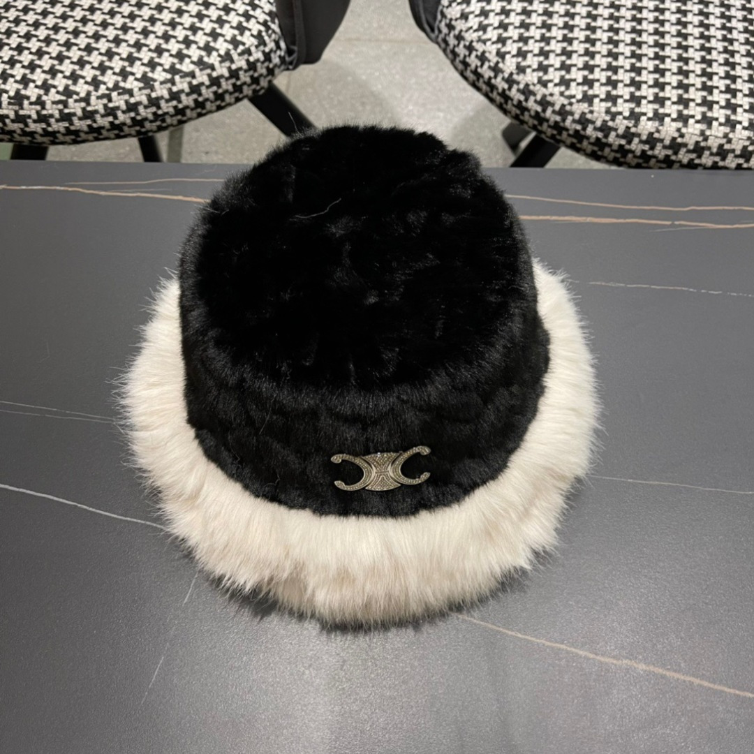 CELINE赛琳 简约秋冬款毛绒绒渔夫帽🧢日韩风格，随便搭配都超好看！出门旅游，绝对要入手的一款