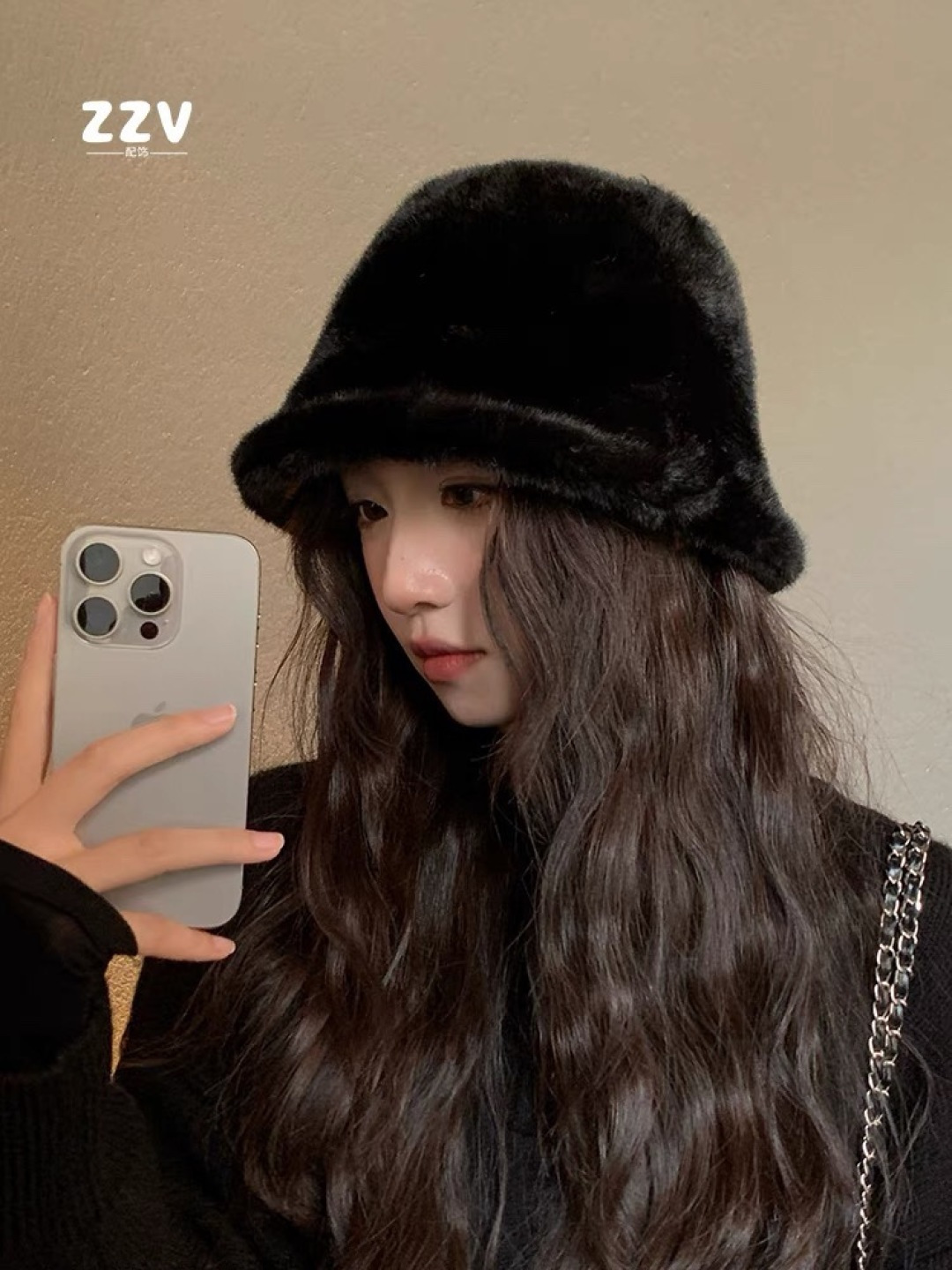 GUCCI古奇 2024秋冬款渔夫帽，毛绒绒的非常舒服 大牌款超好搭配，