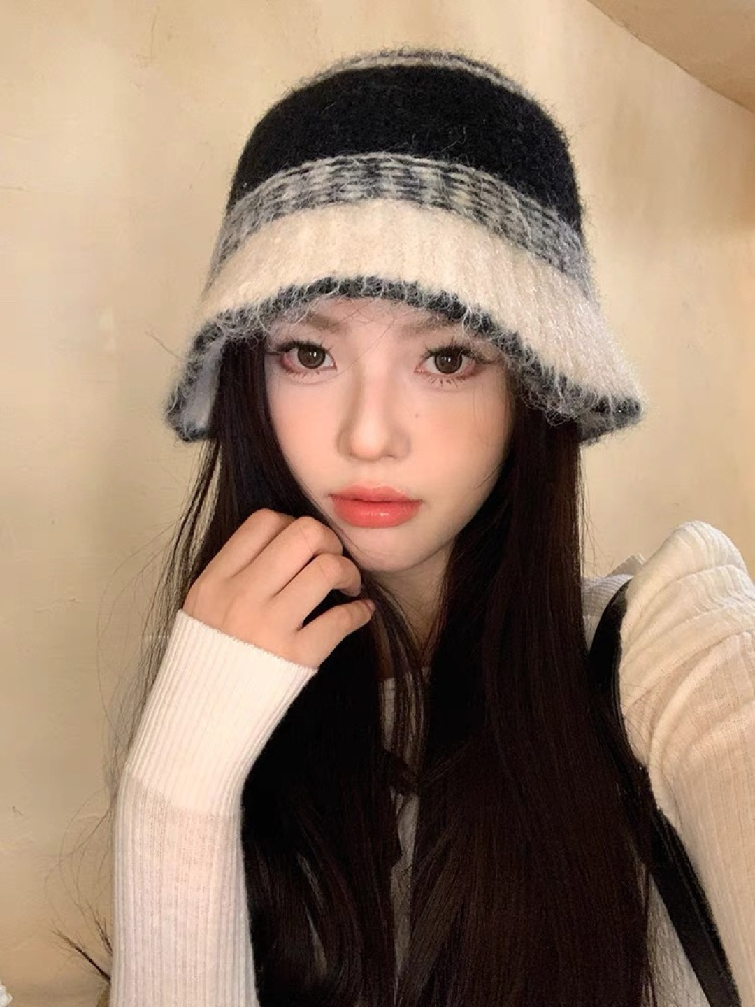 NO:220397,【PRADA】Fall and winter new plush wool blend knitted fisherman hat versatile and more textured hat Fisherman hat Baseball hat Knitted hat, hat, prada, prada, espadrilles, hats19860909【PRADA普拉达】秋冬款新毛绒羊毛混纺针织渔夫帽百搭更有质感的一款帽子渔夫帽棒球帽针织帽,帽子,prada,prada,espadrilles,hats,hat
