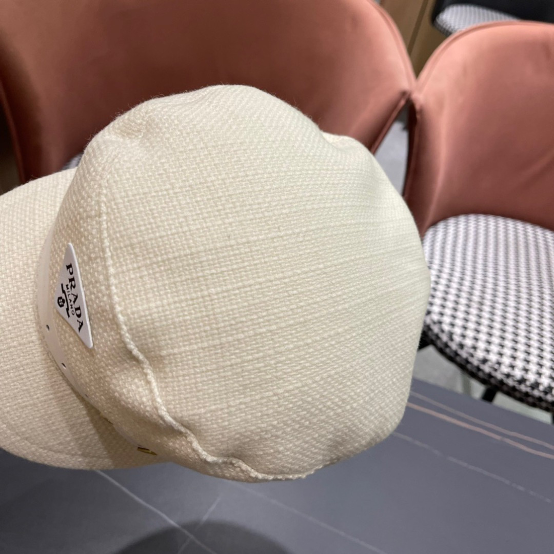 P116 Prada Korea Net, eight horned berets, scrambling a small-faced painter’s hat through the air - 图片 9