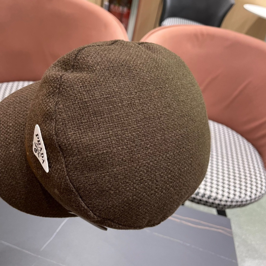 P116 Prada Korea Net, eight horned berets, scrambling a small-faced painter’s hat through the air - 图片 9