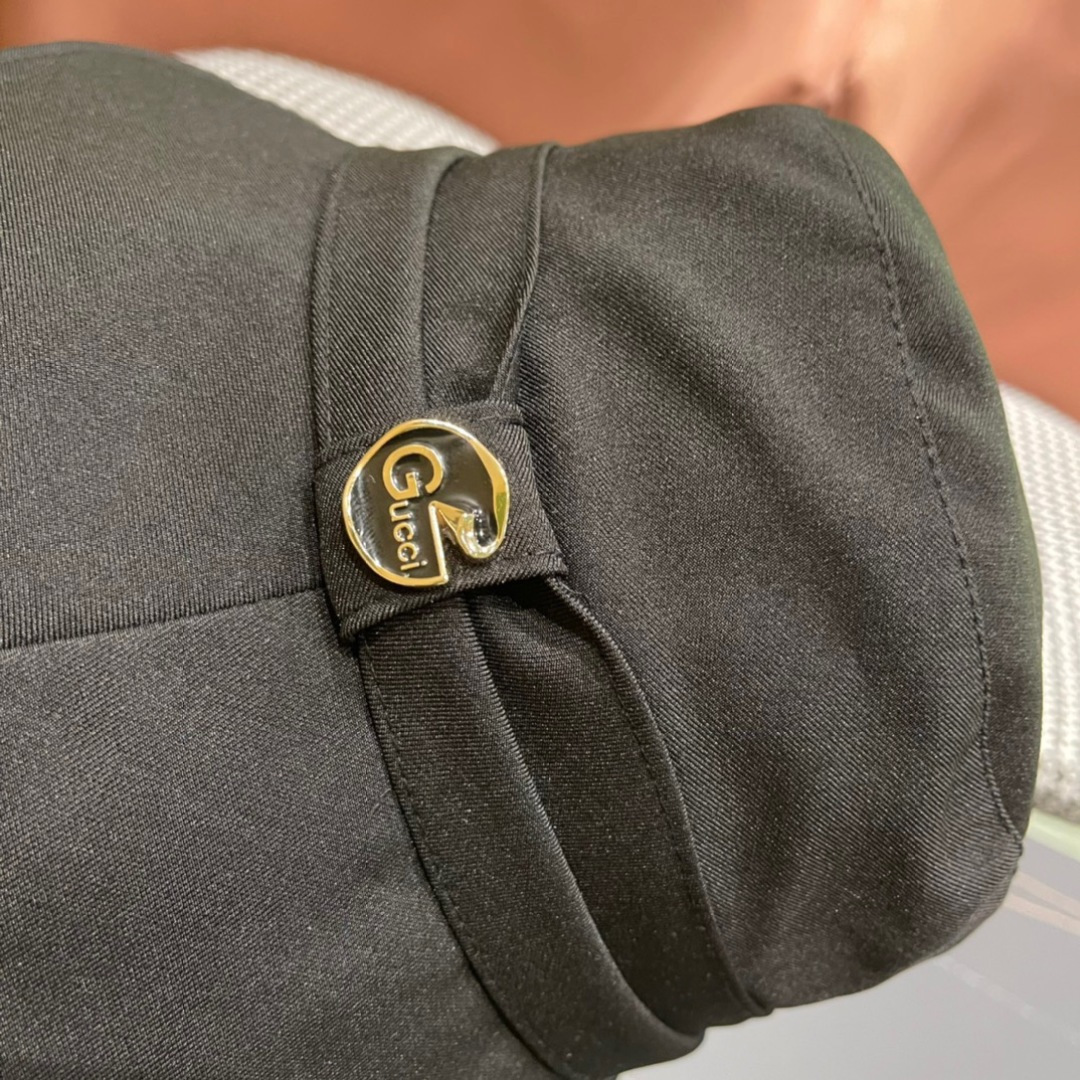  GUCCI古奇 2024新款韩版百搭遮脸防晒帽户外渔夫帽