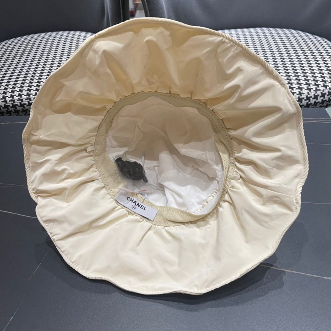  CHANEL香奈儿】2024新款韩版大帽檐渔夫帽，遮阳又超好搭配，