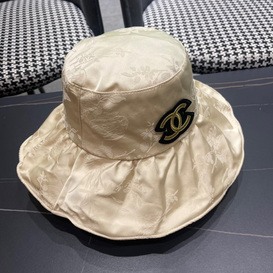  CHANEL香奈儿】2024新款韩版大帽檐渔夫帽，遮阳又超好搭配，