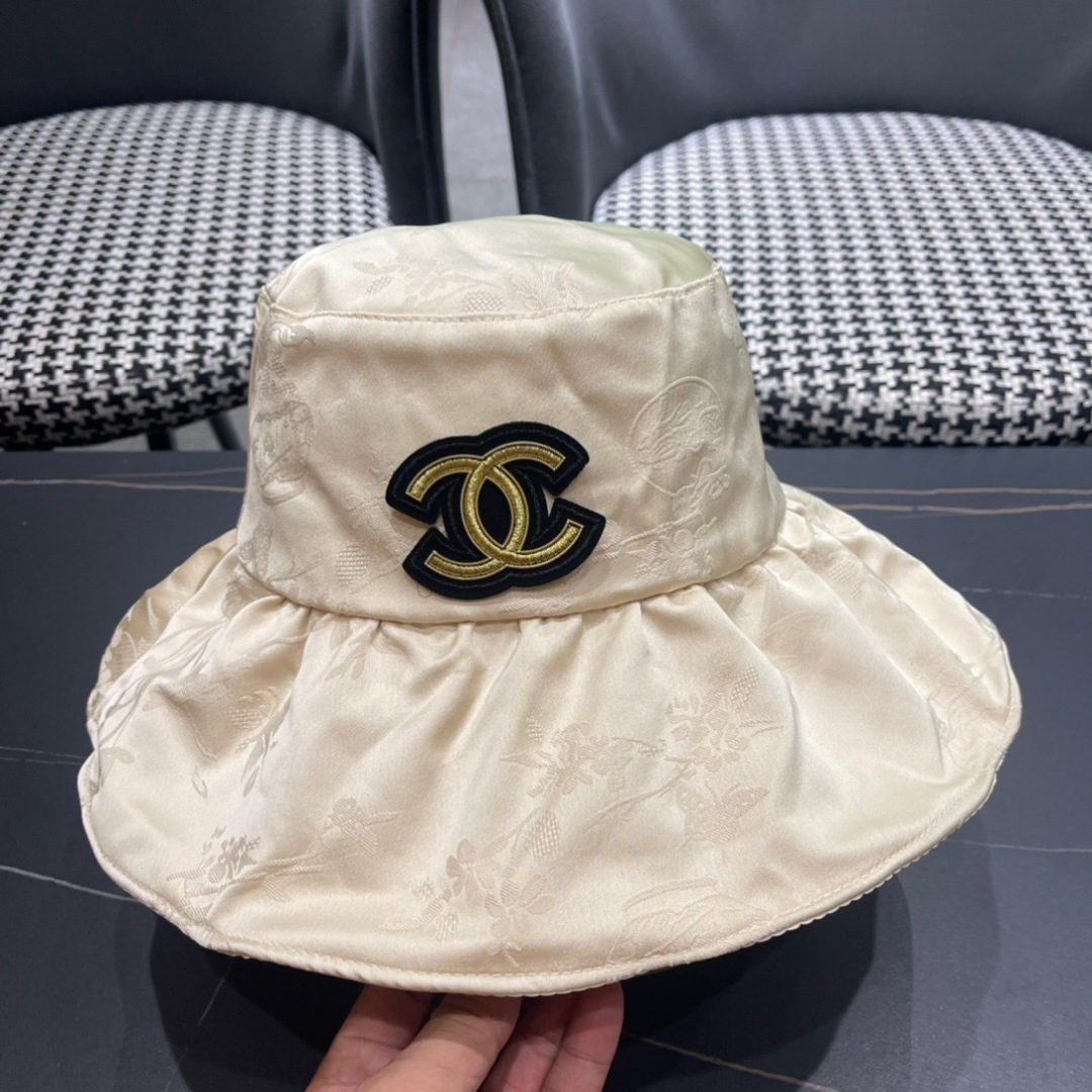  CHANEL香奈儿】2024新款韩版大帽檐渔夫帽，遮阳又超好搭配，