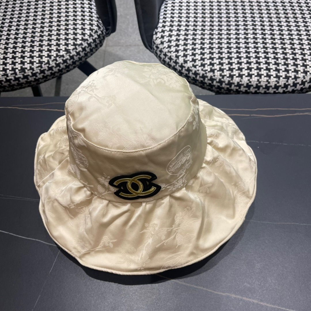  CHANEL香奈儿】2024新款韩版大帽檐渔夫帽，遮阳又超好搭配，