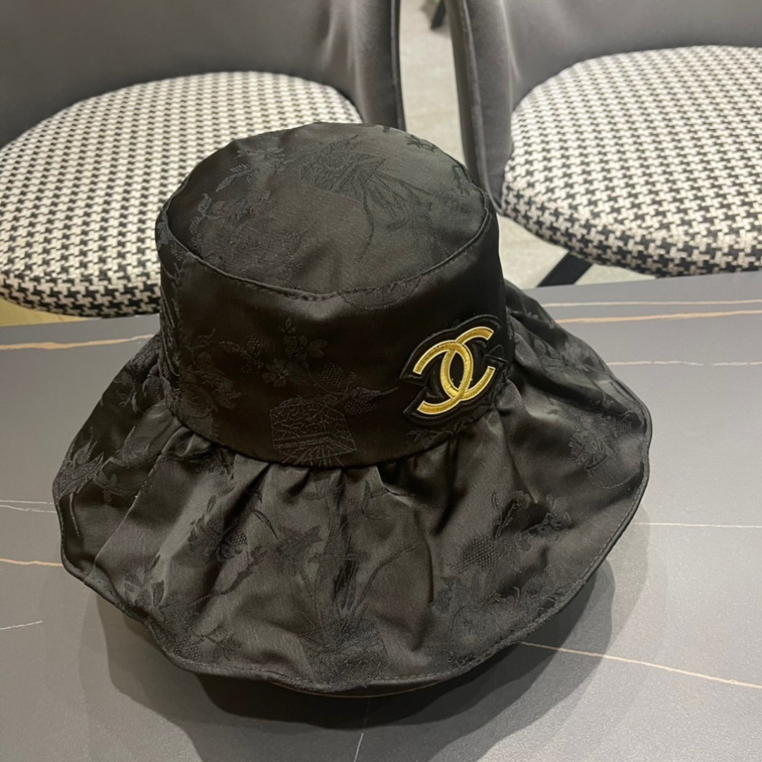  CHANEL香奈儿】2024新款韩版大帽檐渔夫帽，遮阳又超好搭配，