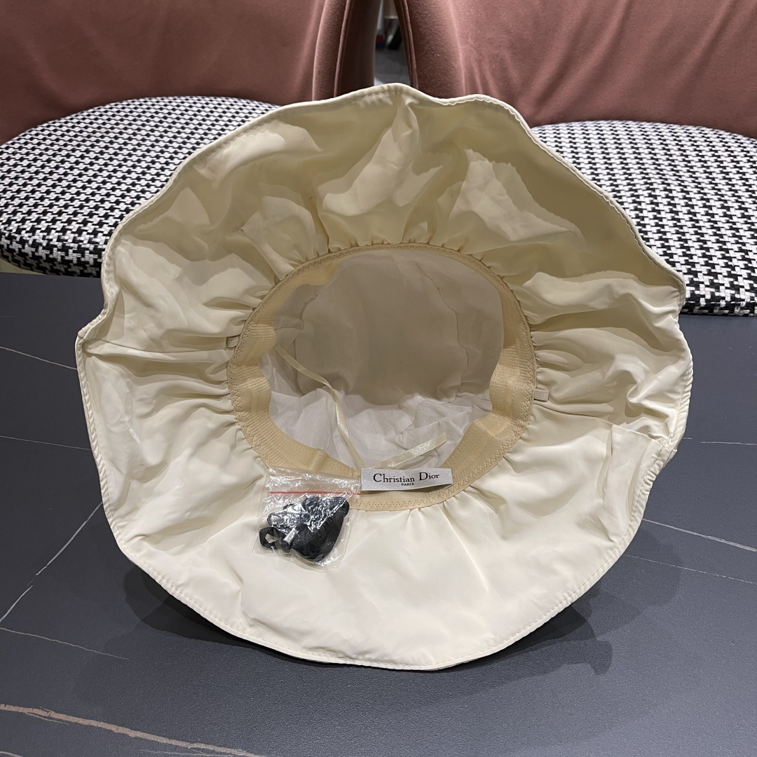  迪奥DIOR 新中式中国风立体提花女夏防晒渔夫，