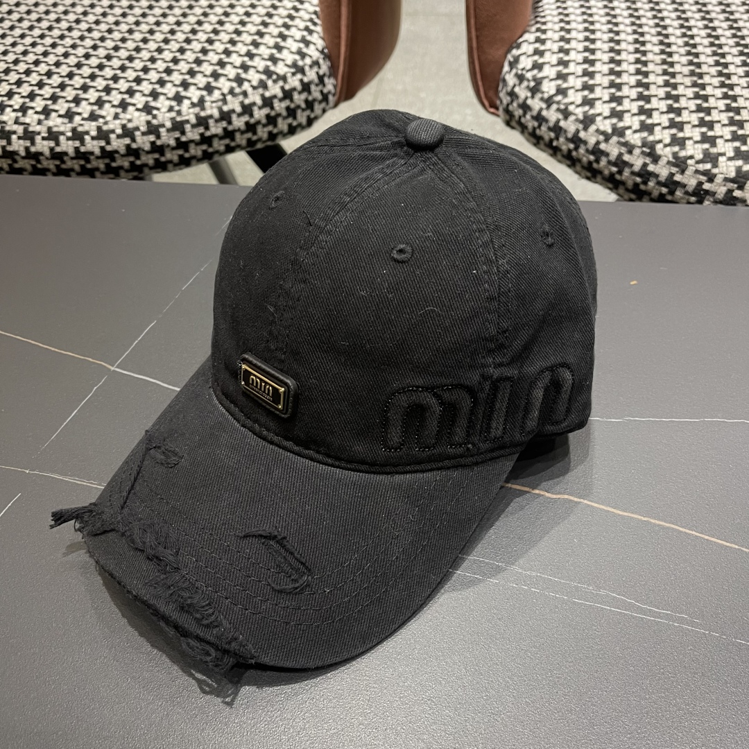  谬谬miumiu 原单春夏新款棒球帽，正品开模订制，原版做工细致质量超赞！