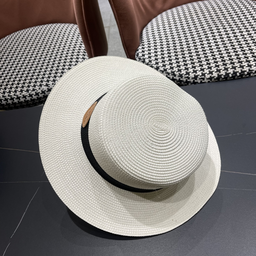 💛【CELINE赛琳】新款草编遮阳草帽盆帽🤩沙滩风，简约大方，百搭单品～出街首选，新款帽型超美腻，新品上