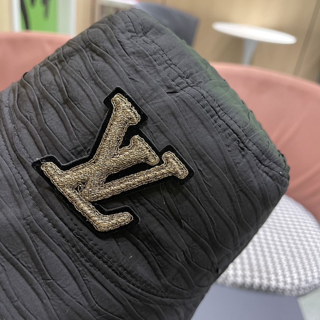  lv路易威登渔夫帽百搭盆帽显脸小防晒遮阳帽水桶帽子

