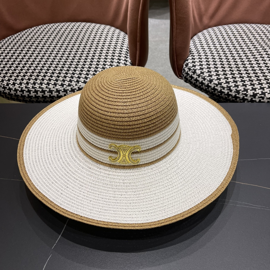 NO:225082,[CELINE] 2025 new large-edged straw hat, a must-have matching when going out, so buy it now!  Hat Straw Hat Fisherman Hat Baseball Hat Knitted Hat, Hats, Celine, Celine, espadrilles, espadrilles, hats19860909【CELINE赛琳】2025新款大沿草编草帽,出街必备超好搭配,赶紧入手！帽子草帽渔夫帽棒球帽针织帽,帽子,celine,celine,espadrilles,espadrilles,hats,hat