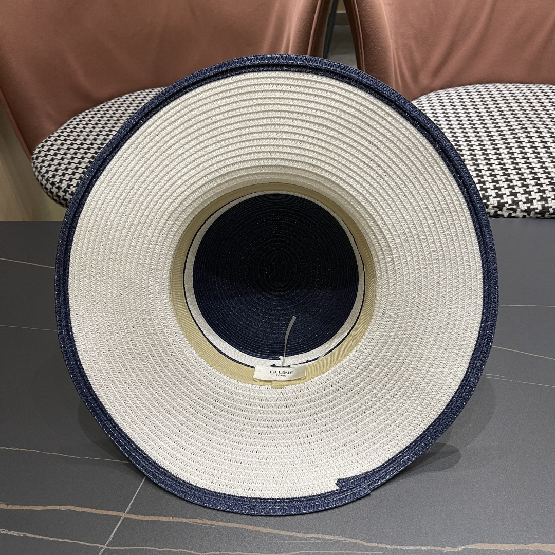 【CELINE赛琳】2025新款大沿草编草帽，出街必备超好搭配，赶紧入手！