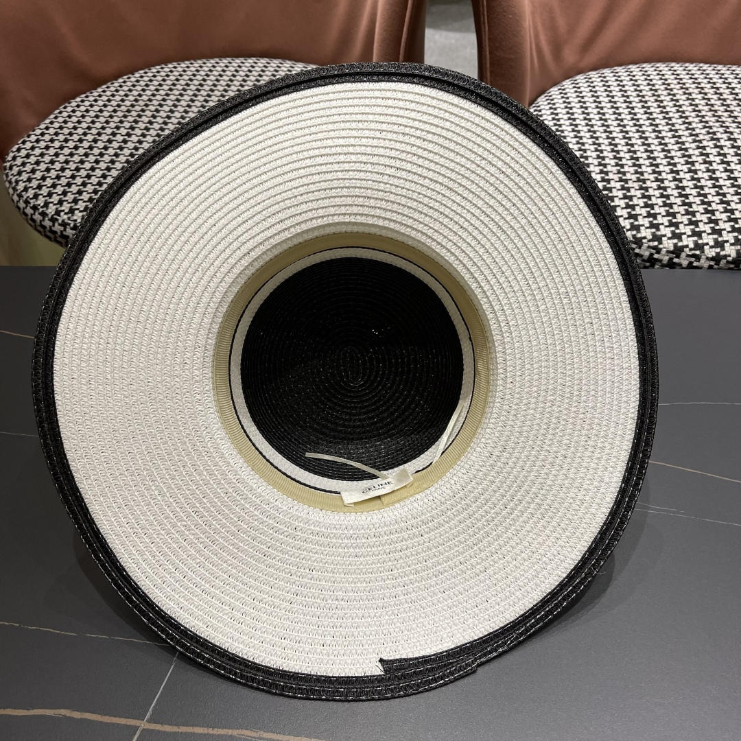【CELINE赛琳】2025新款大沿草编草帽，出街必备超好搭配，赶紧入手！