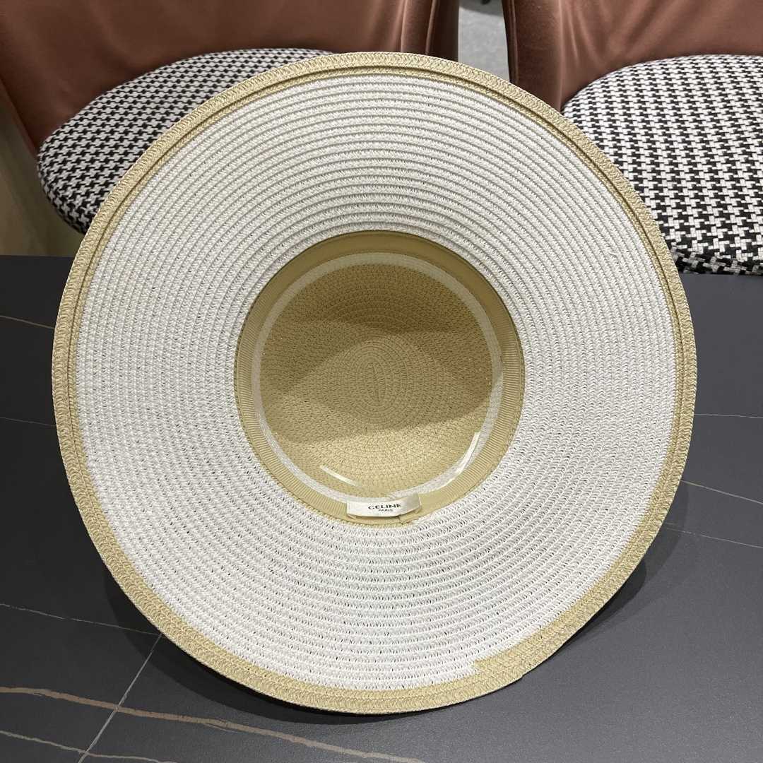 【CELINE赛琳】2025新款大沿草编草帽，出街必备超好搭配，赶紧入手！