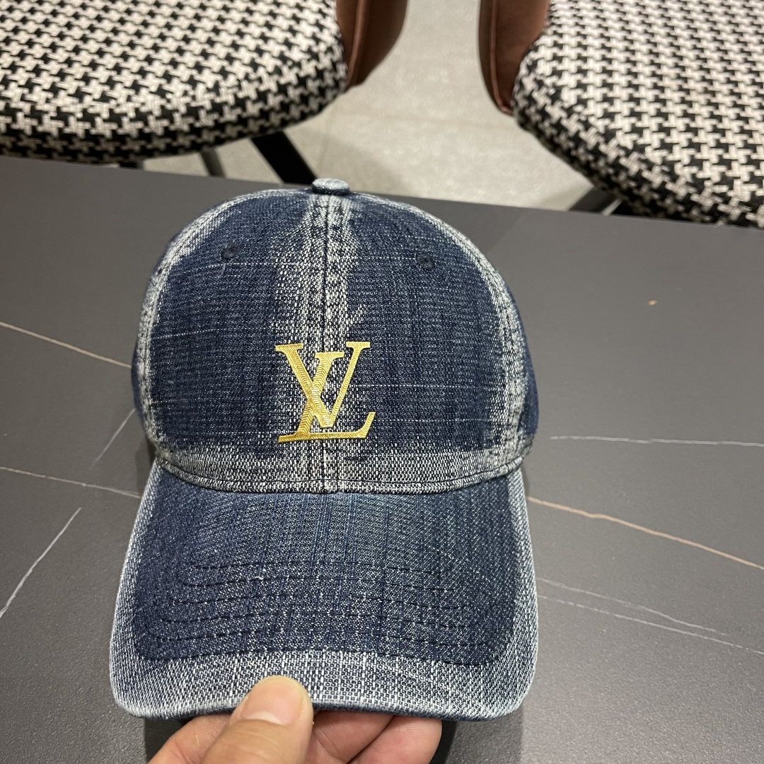 LV路易威登牛仔棒球帽🧢轻盈透气。完美版型，独家实物拍摄，男女适用