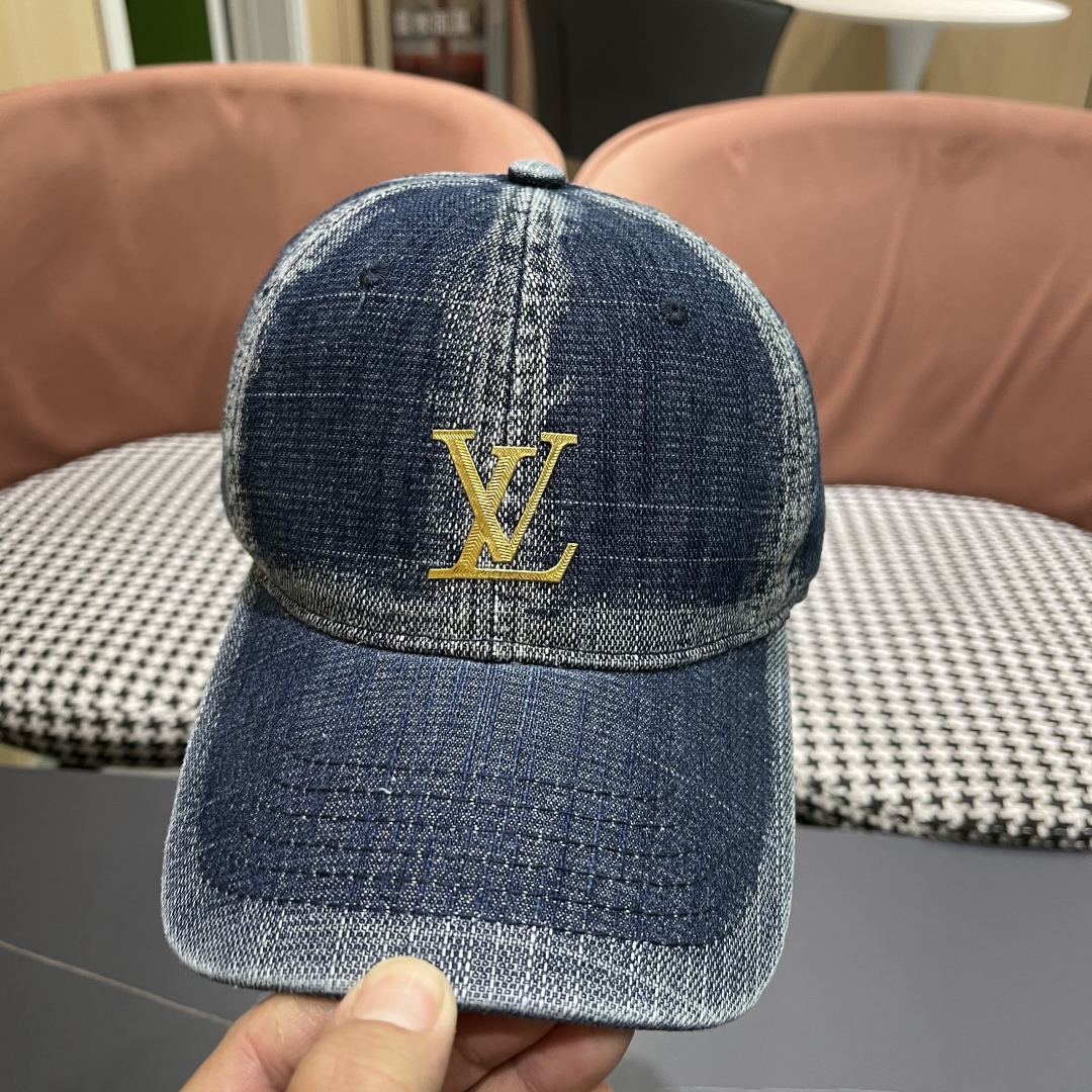  LV路易威登牛仔棒球帽🧢轻盈透气。完美版型，独家实物拍摄，男女适用