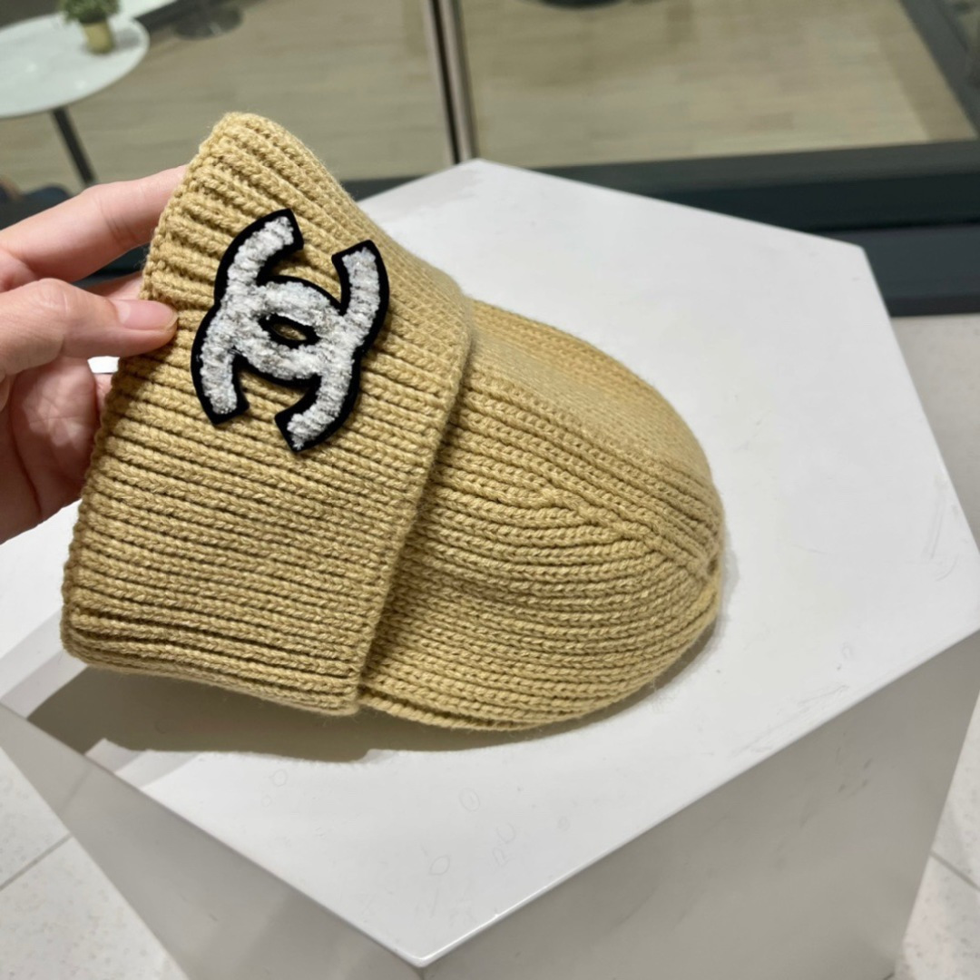 Chanel 香奈儿2023简约针织毛线帽，超火爆💖质感一流，出街超好搭配！