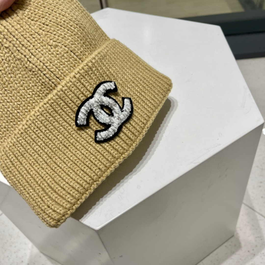 Chanel 香奈儿2023简约针织毛线帽，超火爆💖质感一流，出街超好搭配！