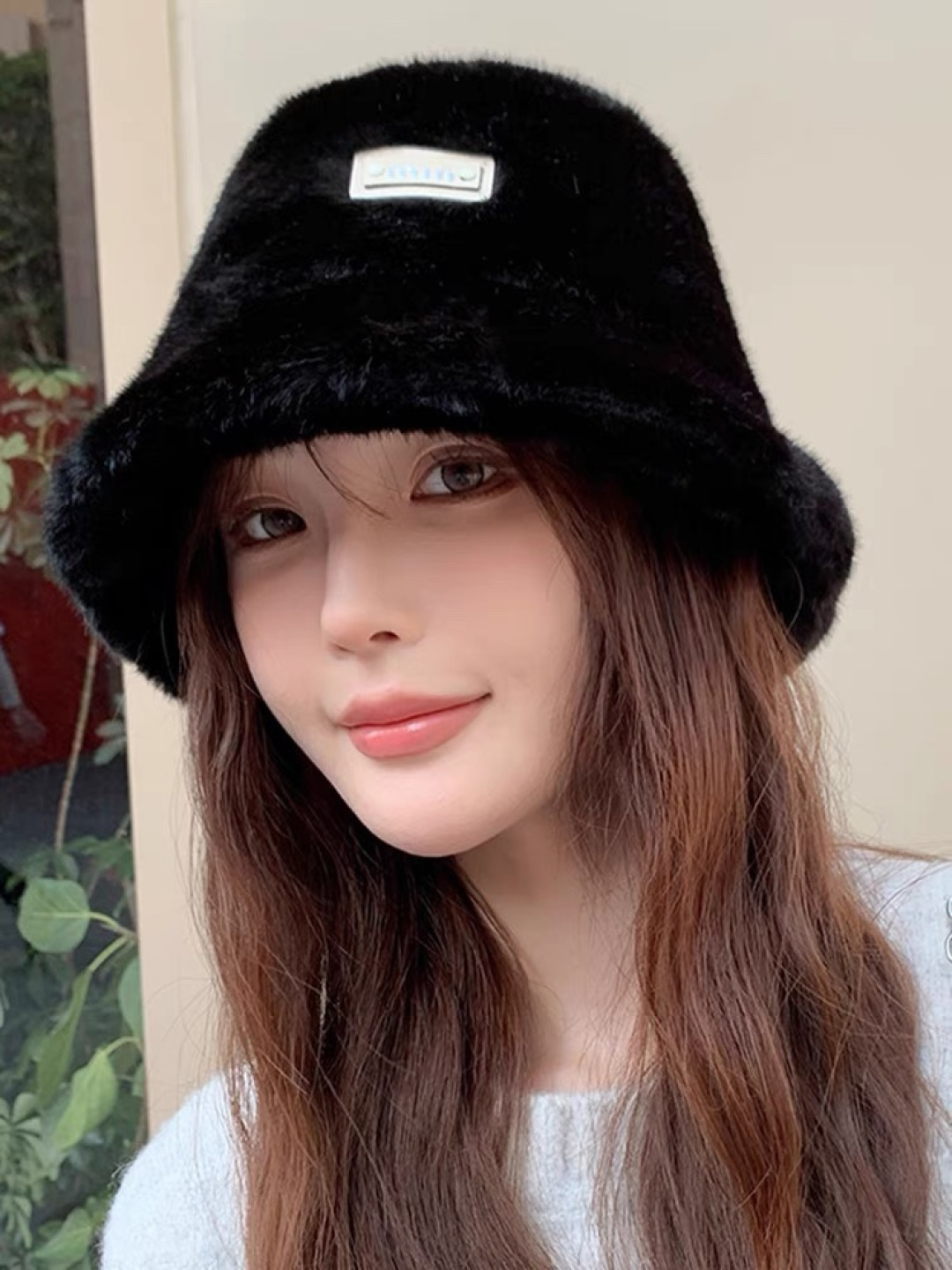 NO:366126,The new moncler style fluffy wool fisherman hat warm versatile street basin hat fisherman hat baseball hat knit hat, hat, Moncler, espadrilles, hats蒙口moncler新款毛绒绒毛线渔夫帽保暖百搭街头盆帽帽子渔夫帽棒球帽针织帽,帽子,Moncler,espadrilles,hats,hat