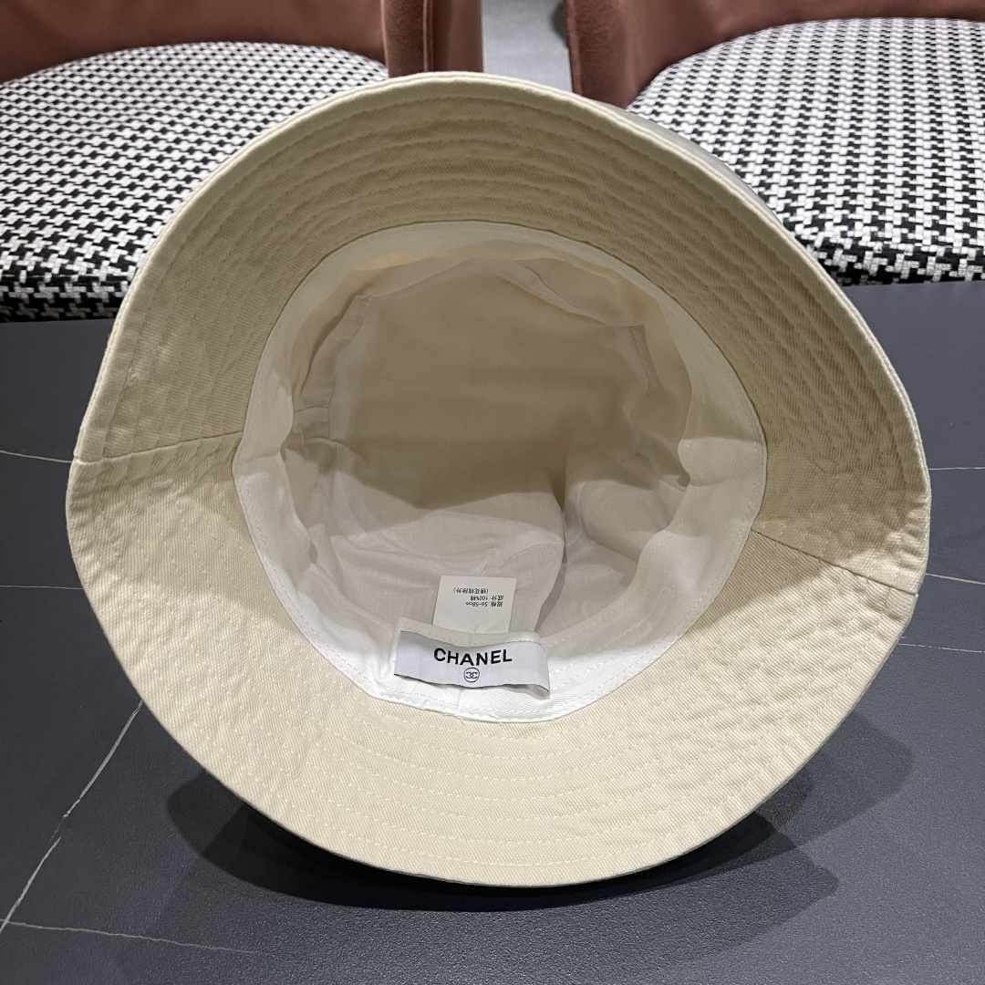  Chanel香奈儿 牛仔帽春夏四季款做旧渔夫帽子户外登山防晒露营徒步盆帽