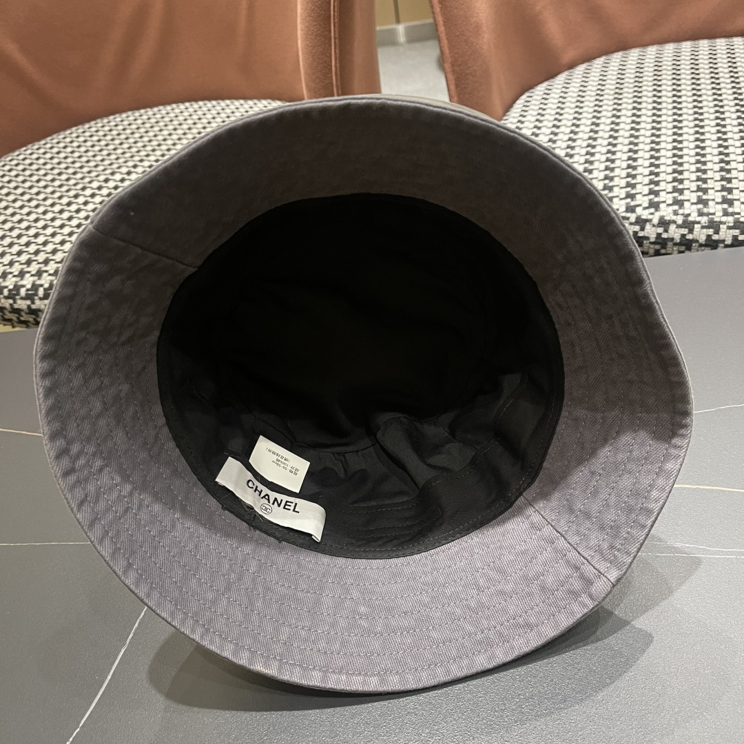  Chanel香奈儿 牛仔帽春夏四季款做旧渔夫帽子户外登山防晒露营徒步盆帽