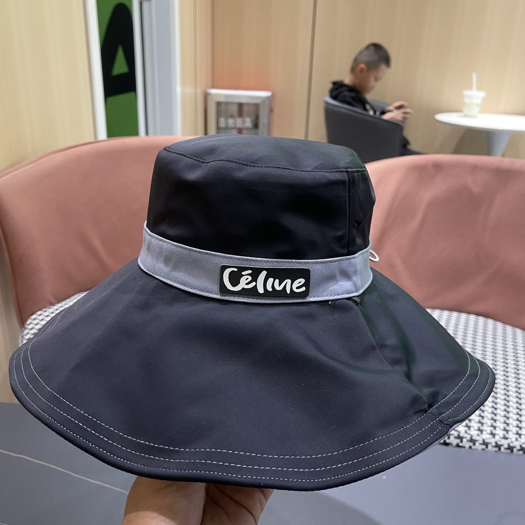  celine赛琳 2025新款春夏新款防晒渔夫帽！秋超显气质，质感无敌！